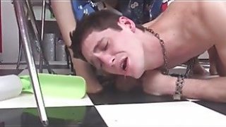 Creampie blonde dom wife anal fucks husband blowjob mature milf Thumbnail