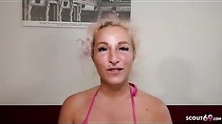 Real german amateur gangbang and bukkake for curvy girl with saggy tits by old guys Thumbnail
