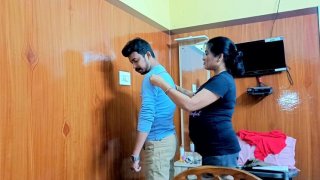 Desi bhabhi measures boy in empty shop - hot indian sex with big nipples Thumbnail