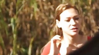 Callie Calypso receives rough pussy beating from behind Thumbnail
