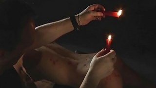 BDSM Bondage Teen punished spanking fetish candle Thumbnail
