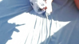 Jennifer White loves to suck dick and get fucked on the rooftop Thumbnail