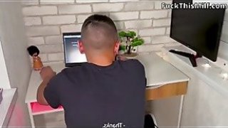 Sexual experience between stepmom and stepson happened when her hand got stuck in the couch Thumbnail